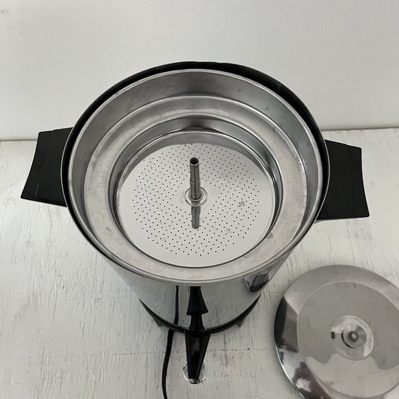 Vintage American Hardware Automatic 30 Cup Coffee Pot Percolator. WORKS GOOD - Picture 12 of 13